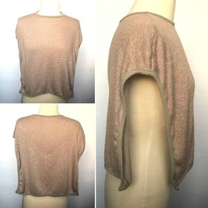 Poncho Pullover Boho Sleeveless Knit Top - NEW